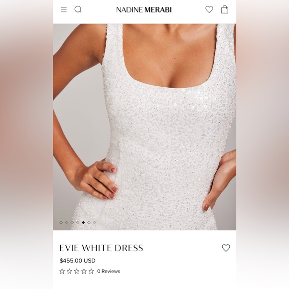 Nadine Merabi Evie White Dress - Picture 2 of 4